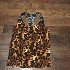 Leopard sleeveless top